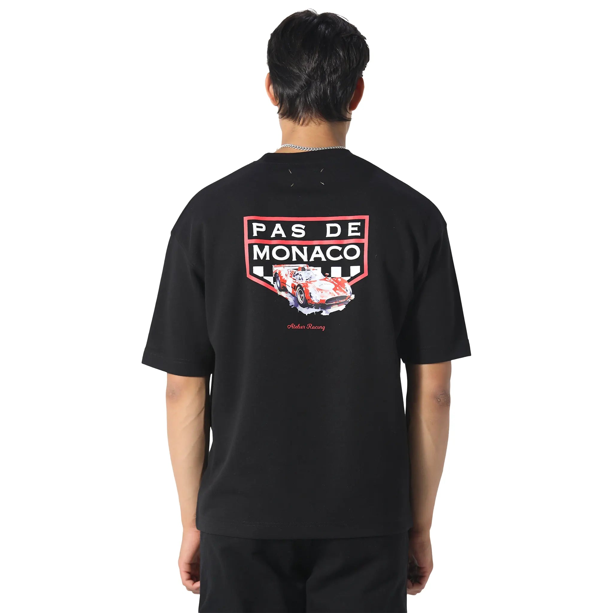 Back View of Pas De Monaco Victory Black T-Shirt 5060615212880